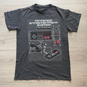 Nintendo NES Controller Graphic T-Shirt - Dark Gray